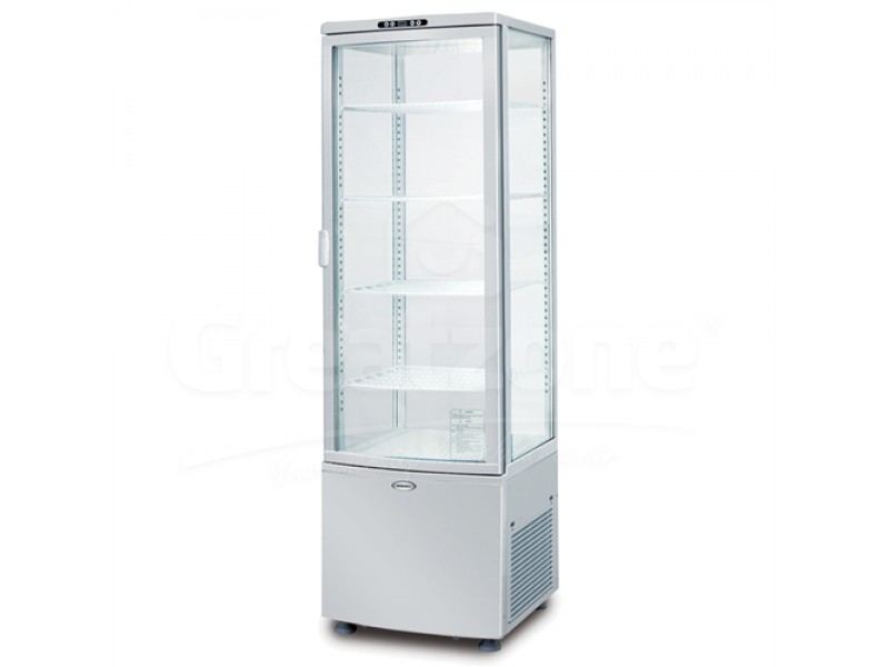 Four Glass Display Chiller -  515mm x 485mm x 1835mm (H) BJY-4GDC-235CD