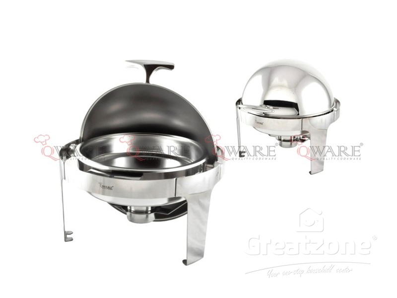 Round Roll Top Chafing Dish