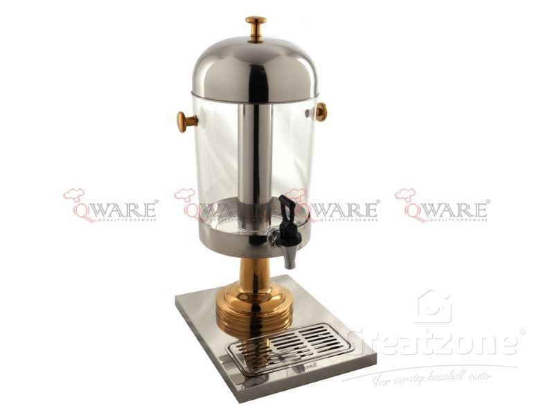 Juice Dispenser with Gold Plated Leg and Knob