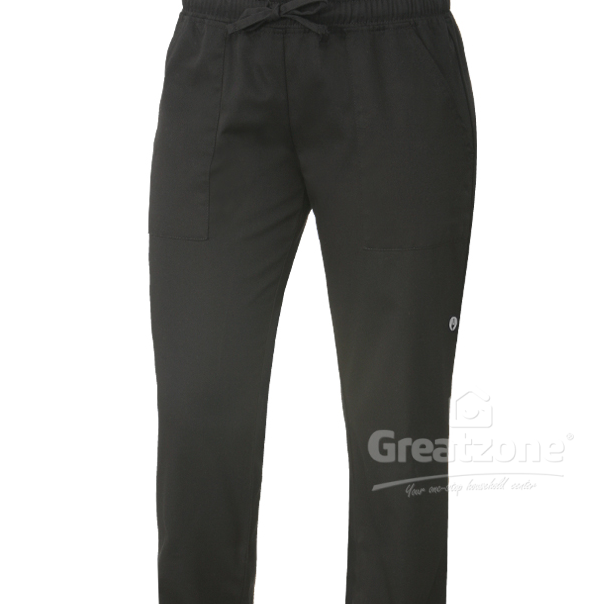 WOMENS CHEF PANTS: BLACK