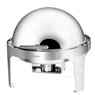 S/STEEL ROUND ROLL TOP CHAFING DISH
