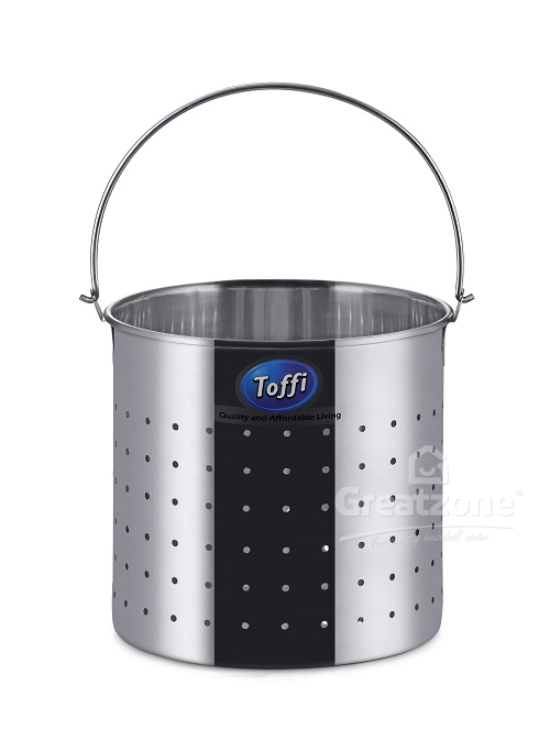 STAINLESS STEEL PERFORATED LOOP HANDLE POT C3100 