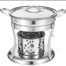 17CM STAINLESS STEEL PERSONAL HOT POT