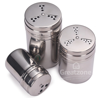 S/STEEL TURNABLE PEPPER SHAKER