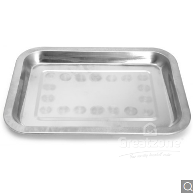 STAINLESS STEEL RECTANGULAR TRAY