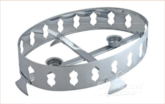 10''18.0 Stainless Steel Oval Warmer Stand 4426