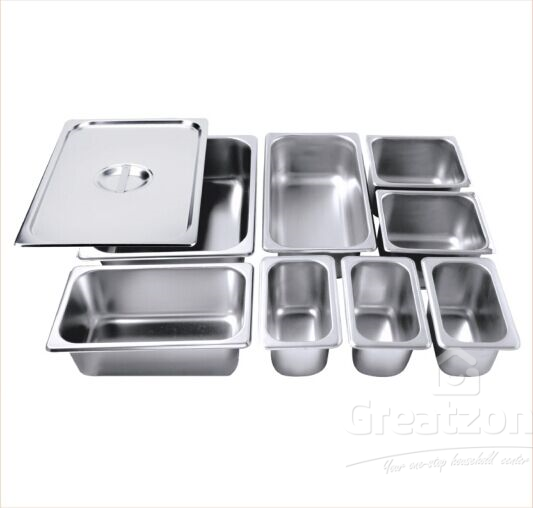 325mm18.8 Stainless Steel Third Size Food Pan Cover 1/3