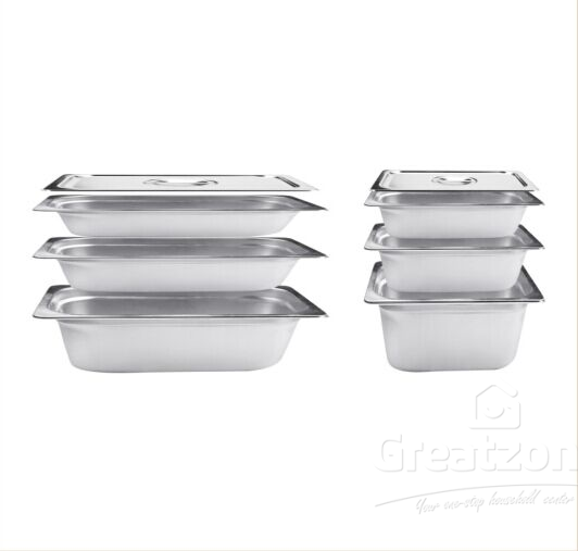 18.0 Stainless Steel Full Size Food Pan Cover 3652C