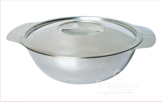 180''18.8 Stainless Steel Bowl With Cover 3018SS