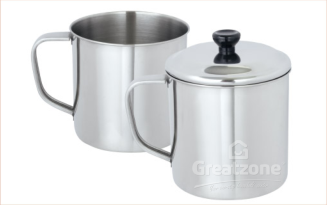 170*18.8 Stainless Steel Mug With Cover 6017