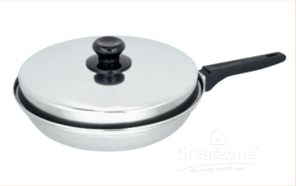 260*18.8 Stainless Steel Frying Pan With Cover