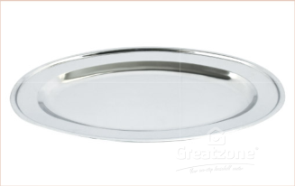 360*18.0 Stainless Steel Oval Plate