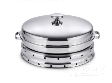Stainless Steel Serving Dome(Porcelain insert)