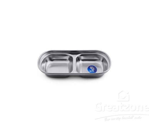 85''Stainless Steel Compartment Sauce Plate