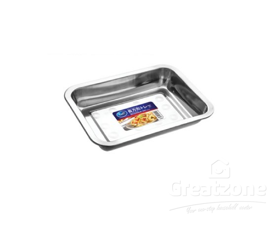 Stainless Steel Rectangular Tray(Deep)