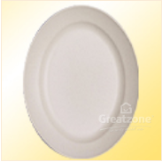 Deep Oval Plate 14"