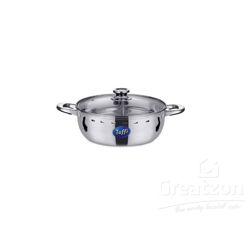 2-Layer Steamboat Pot with separator (Glass Lid)