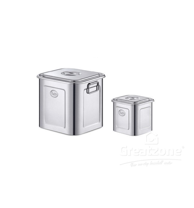 Stainless Steel Square Soup Pot w/Lid