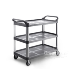 PLASTIC CART 3 TIER GREY