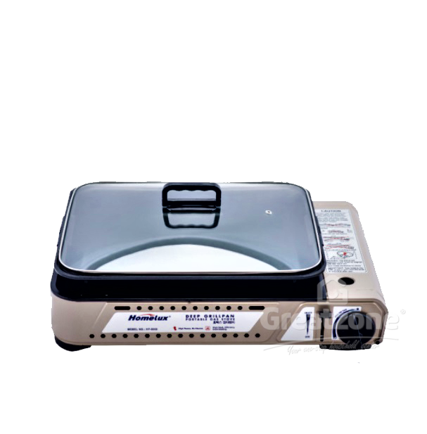 HOMELUX 2IN 1 PORTABLE CASSETTE GRILL HPB-8008B