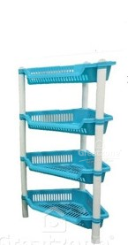 TRIANGLE RACK 4TIER  BLUE/GREEN/WHITE