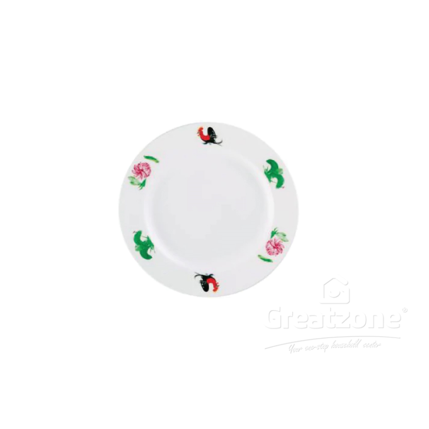 HOOVER CHICKEN RIM ROUND PLATE 7INCH