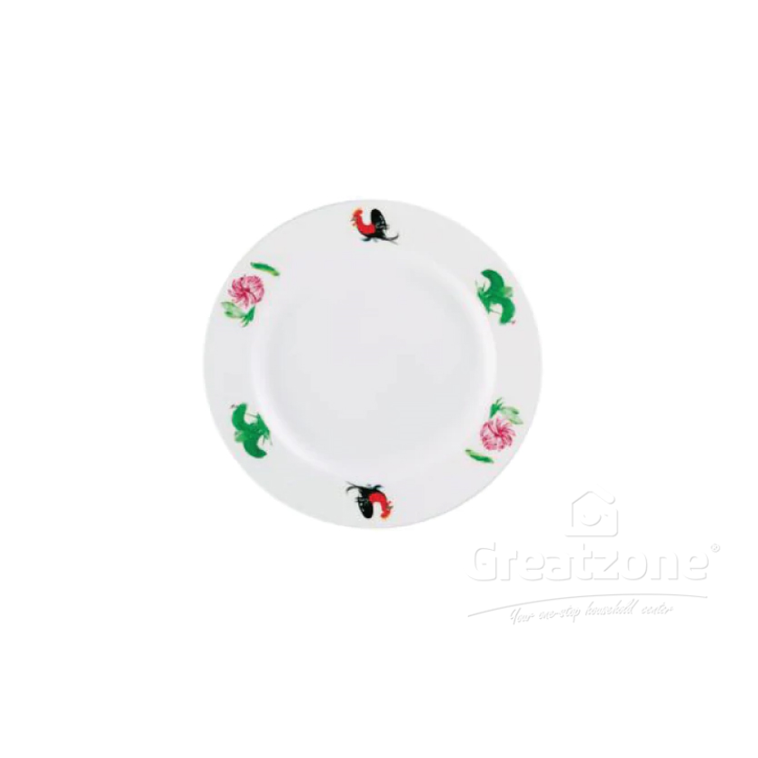 HOOVER CHICKEN RIM ROUND PLATE 8INCH 