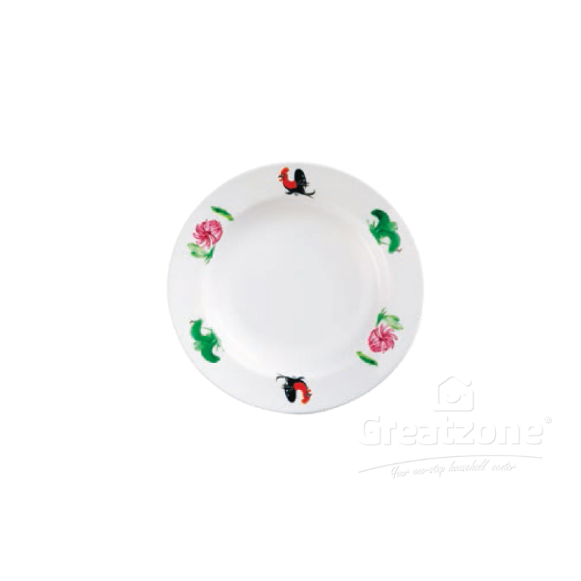 HOOVER CHICKEN ROUND SOUP PLATE 7INCH 