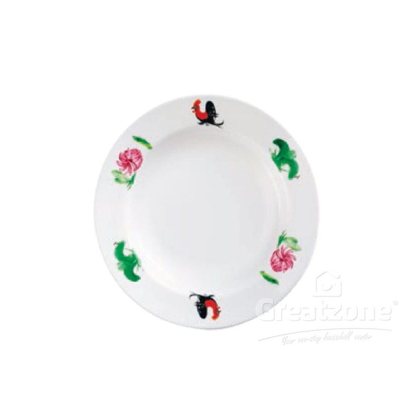 HOOVER CHICKEN ROUND SOUP PLATE 9INCH