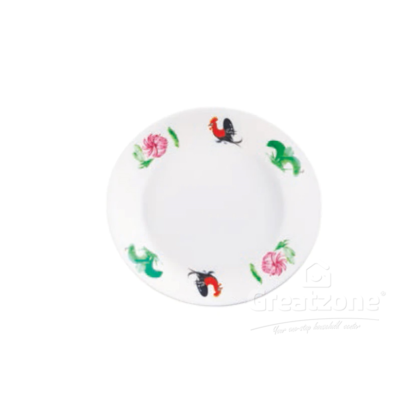 HOOVER CHICKEN MELON SHAPE PLATE 9 ½INCH