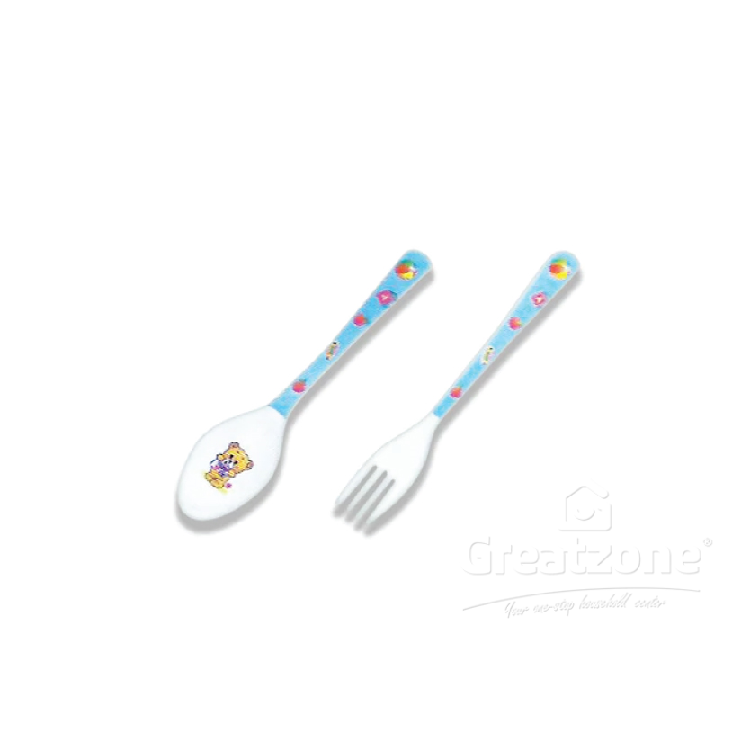 HOOVER HUGGIE BEAR TABLE SPOON AND FORK 7INCH 