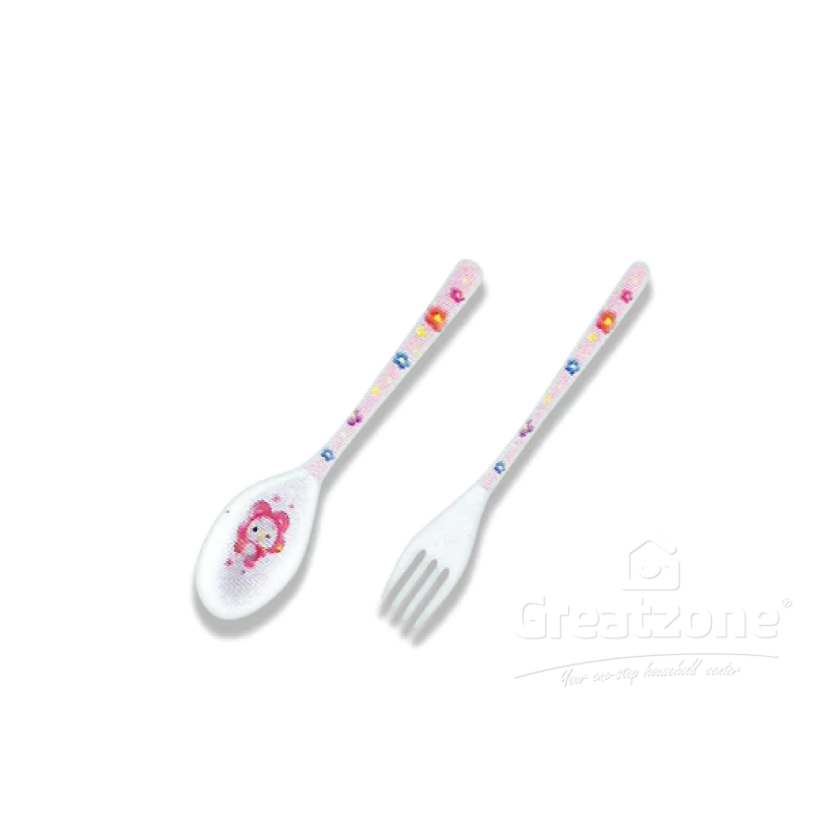 HOOVER SWEETY STAR TABLE SPOON AND FORK 7INCH