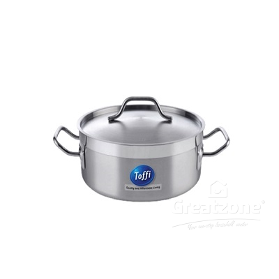 TOFFI STAINLESS STEEL S/BOTTOM CASSEROLE 26CM C5526