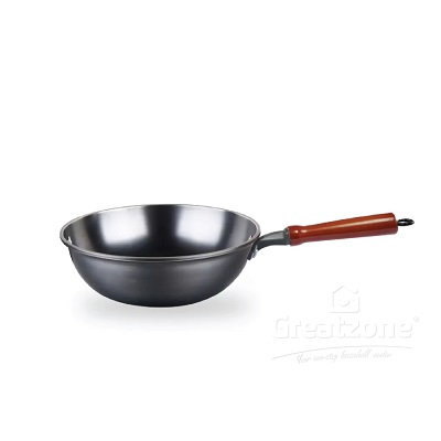 GOLDFISH TRAD CAST IRON PREMIUM WOK 30CM C30WH