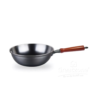 GOLDFISH TRAD CAST IRON PREMIUM WOK 32CM C32WH