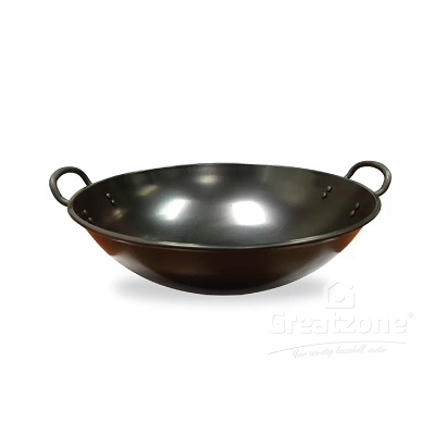 GOLDFISH TRADITIONAL DEEP WOK WITH DOUBLE HANDLE 55WA