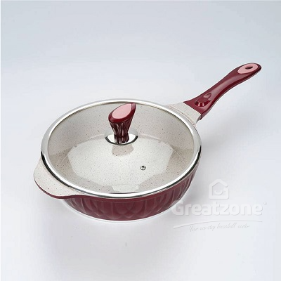 JAYA MATA NON-STICK DURABLE CERAMIC COATING COVERED DEEP FRIED PAN 28CM JM793