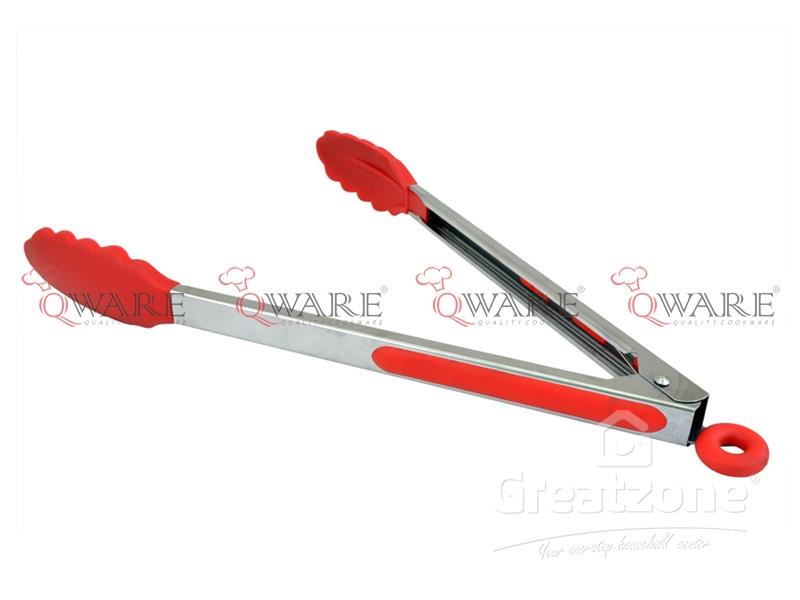 Heavy-Duty Silicone Tip Locking Tong (Red)