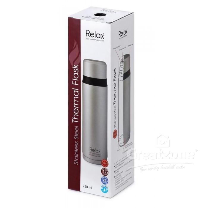 RELAX 750ML 18.8 STAINLESS STEEL THERMAL FLASK D2975