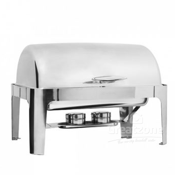 S/STEEL RECT. ROLL TOP CHAFING DISH