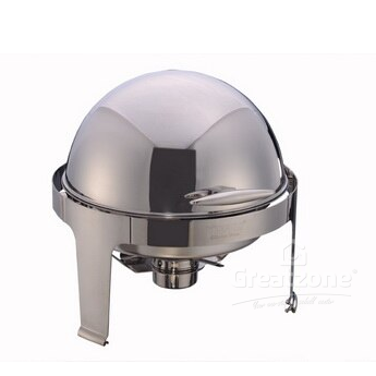 S/STEEL ROUND ROLL TOP CHAFING DISH