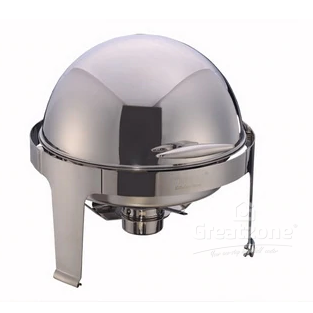 S/STEEL ROUND ROLL TOP CHAFING DISH