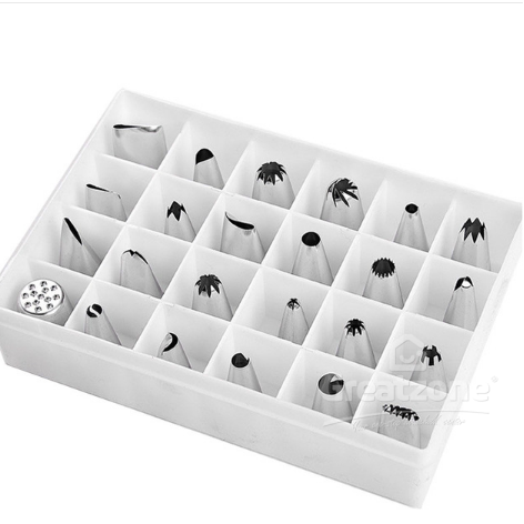 24PCS STAINLESS STEEL NOZZLE SET