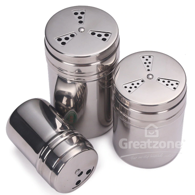S/STEEL TURNABLE PEPPER SHAKER