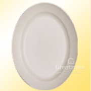 Deep Oval Plate 14"