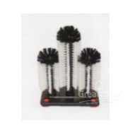 GLASS WASHER BRUSH W/SUCTION BASE