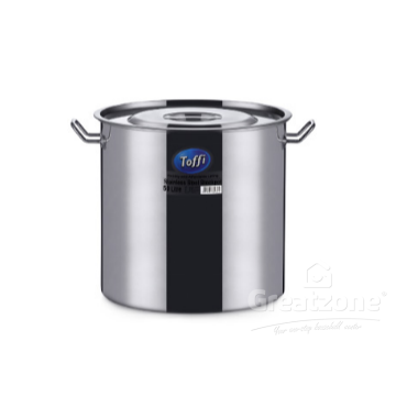 TOFFI STAINLESS STEEL STOCK POT 6LITRE C2520