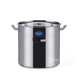 TOFFI STAINLESS STEEL STOCK POT 138LITRE C2555