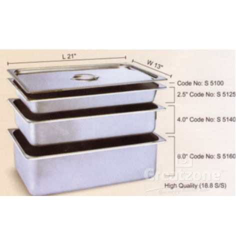 S/S F/SIZE FOOD PAN