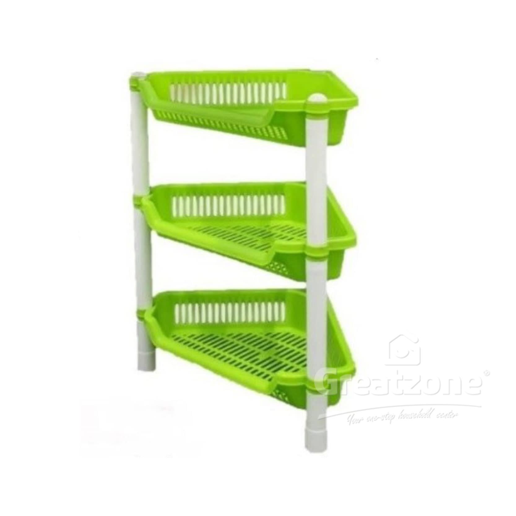 SW TRIANGLE RACK 3TIER  BLUE/GREEN/WHITE 551-3